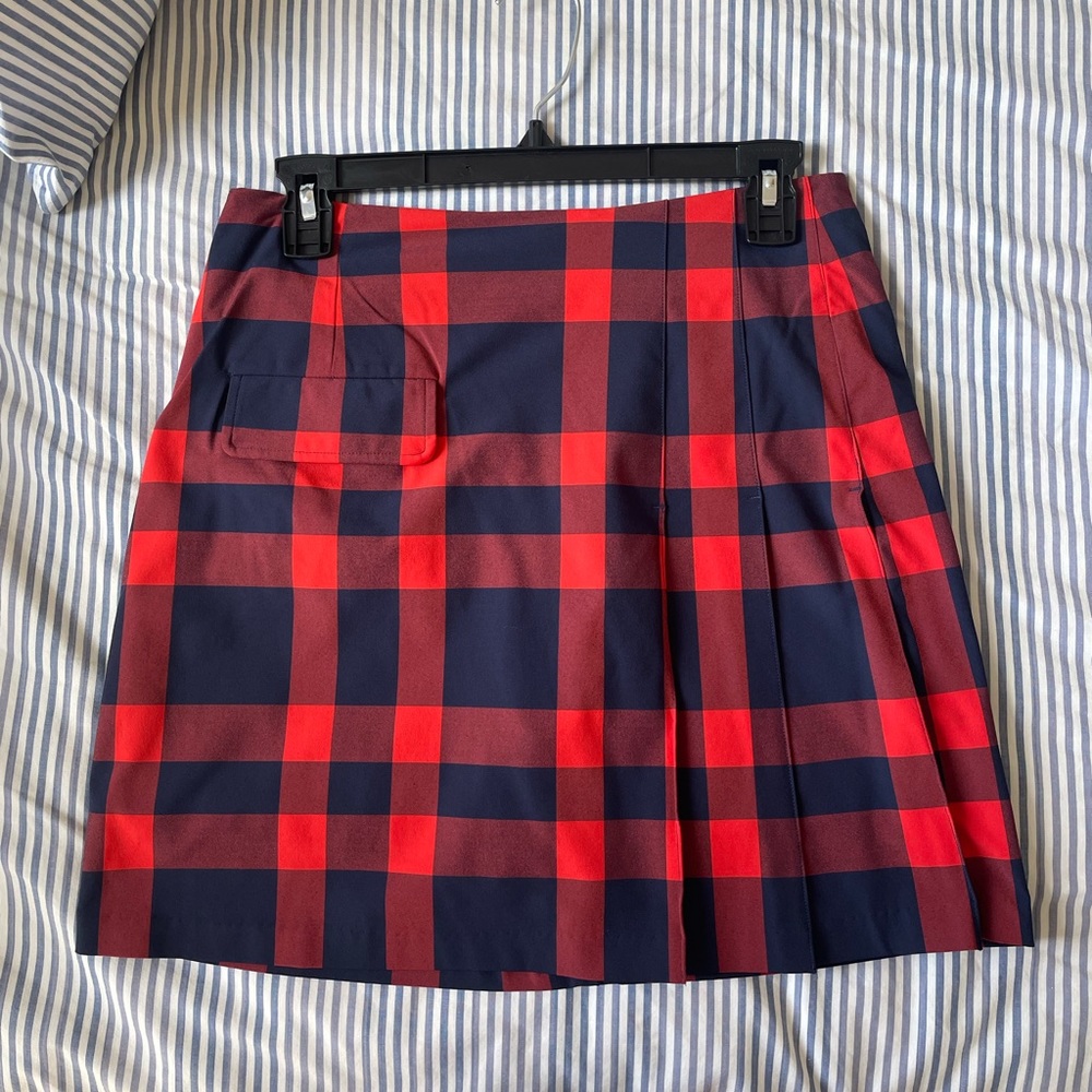 Tory Burch Sport Plaid Skort Size XS